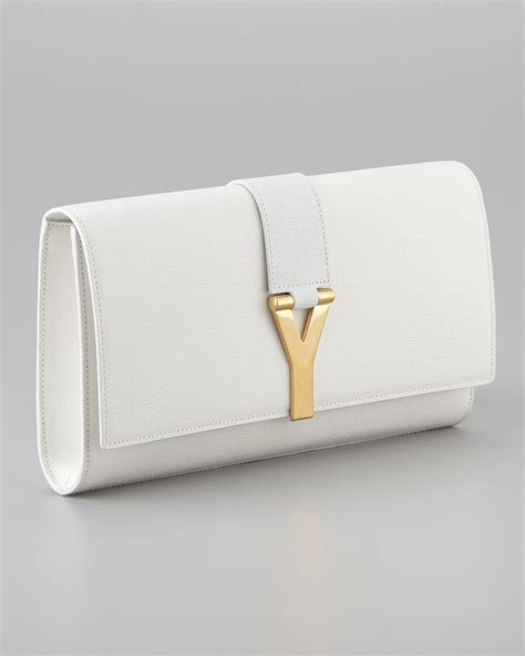 white clutch ysl|white ysl clutch sale.